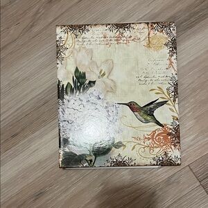 Floral and Hummingbird Decorative Address Book